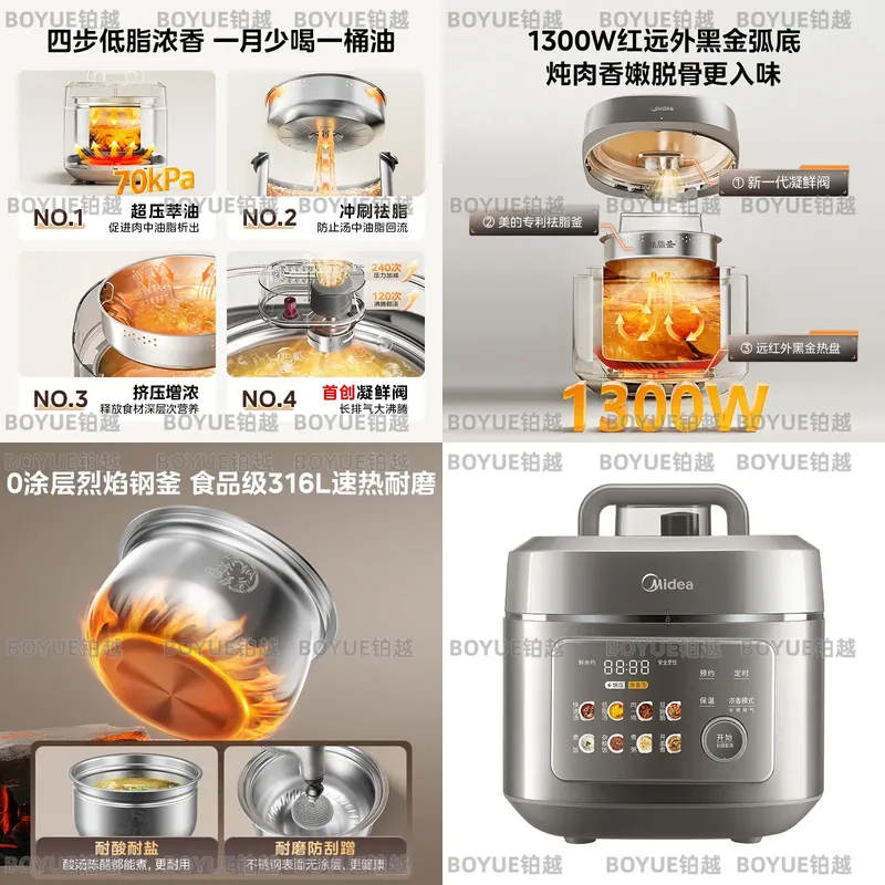Kitchen Appliances Lowes - 대용량 전기 압력솥 스테인레스 스틸 내부