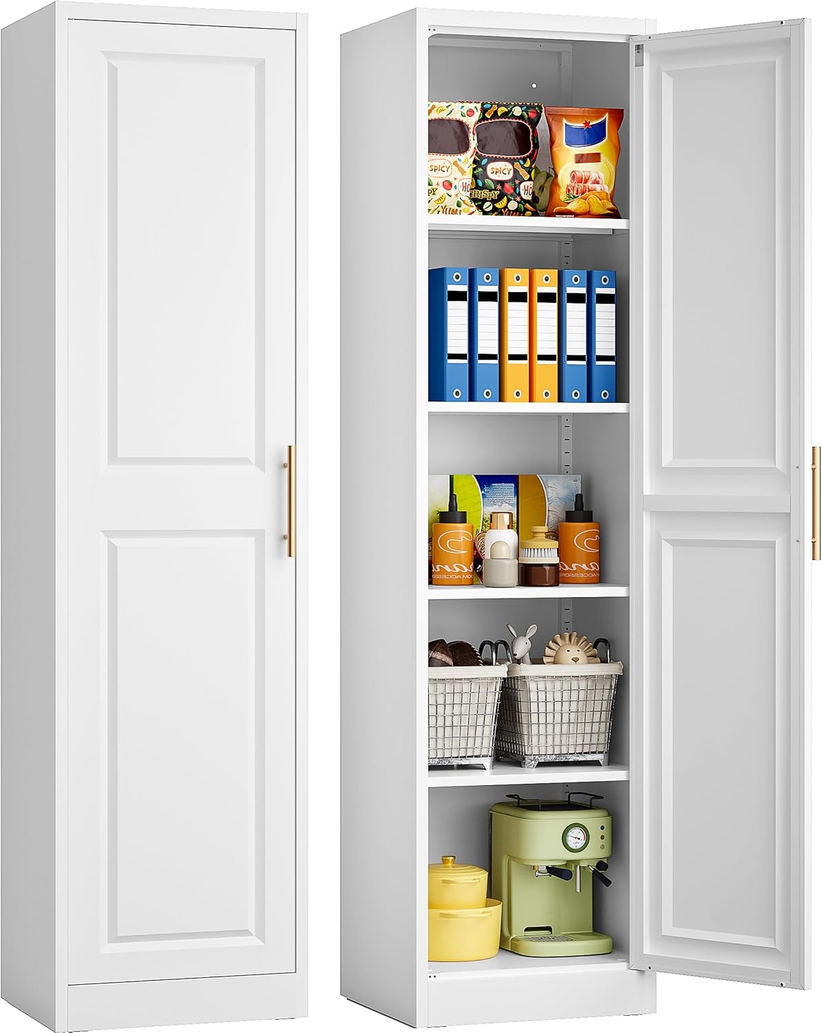 Kitchen Appliances Organizer - 키가 크고 좁은 수납장, 한 개의