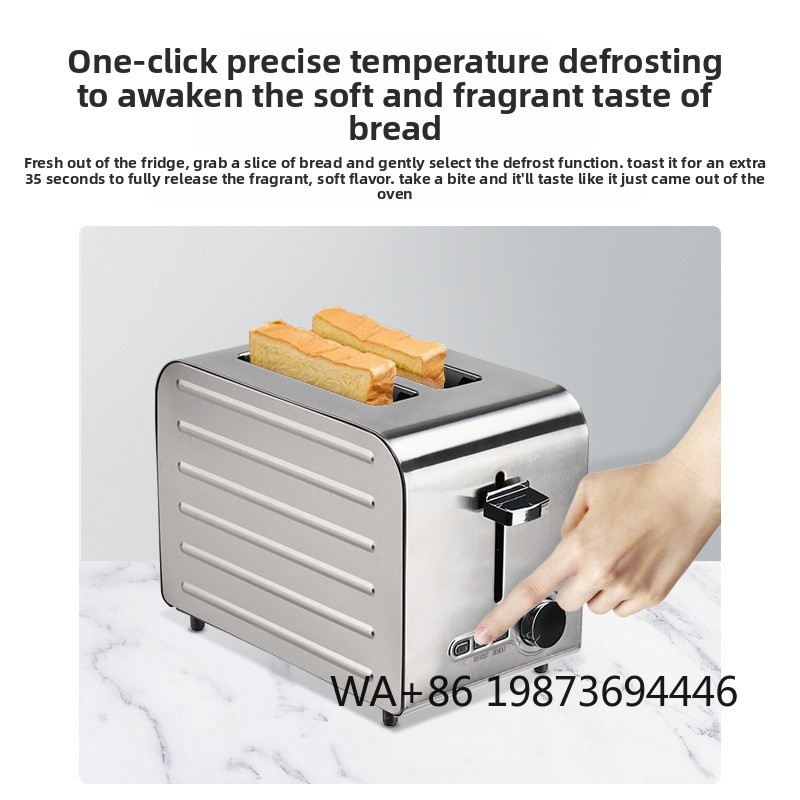 Toaster 4 Slice - 완전 자동 스테인리스 스틸 토스터, 2/4/6