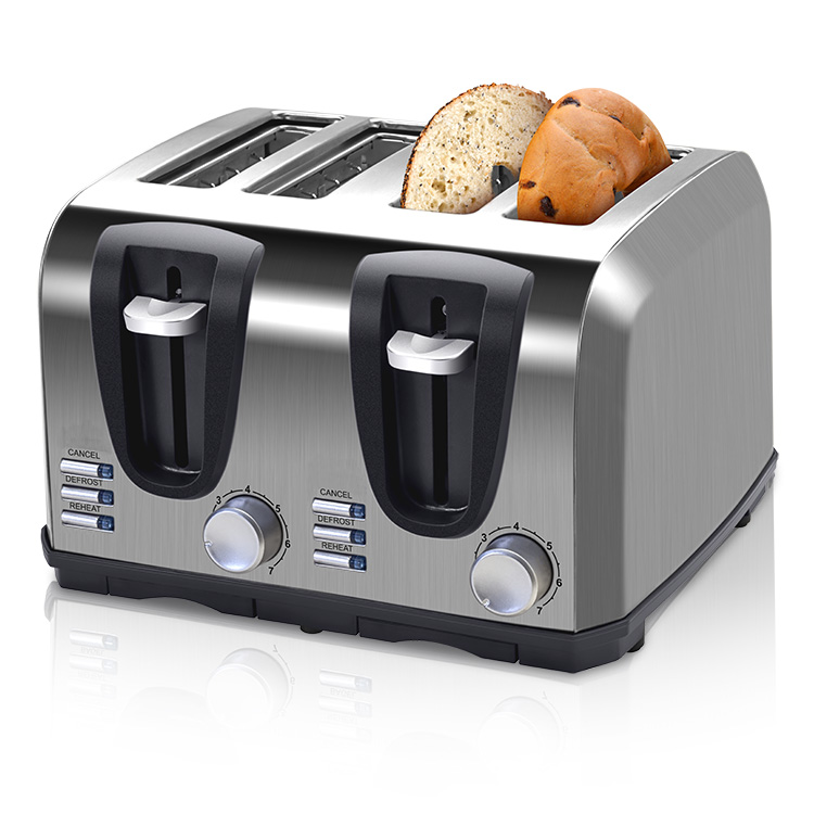 Toaster 4 Slice - 레트로 와이드 슬롯 베이글 빅 브렉퍼스트