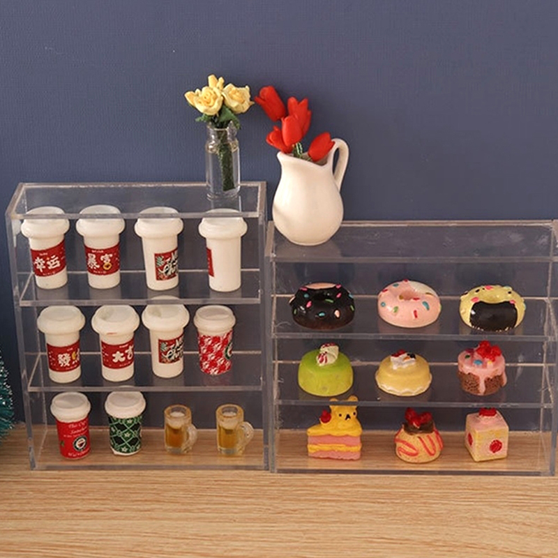 1Pc 1:12 인형 집 미니어처 다층 랙 찬장 보관  - Kitchen Appliances Organizer 리뷰 및 가격