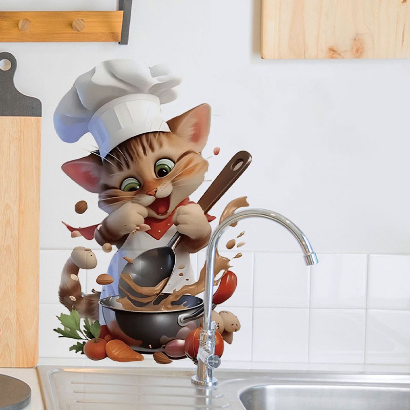사랑스러운 만화 쥐 자체 접착식 벽 데칼 - 주방 및  - Kitchen Appliances Design 리뷰 및 가격