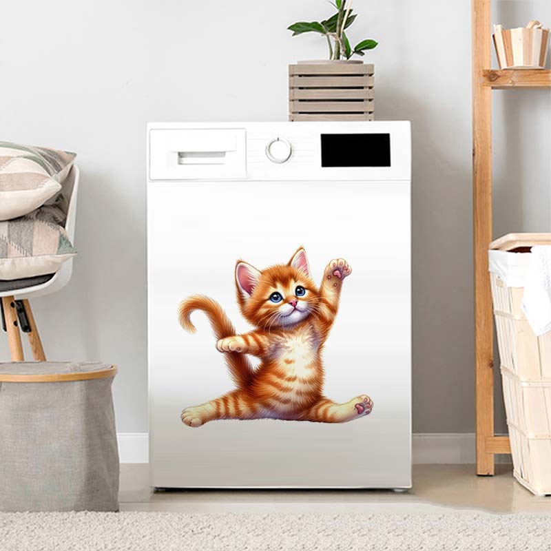 탈부착 가능한 요가 고양이 벽 스티커, 홈 데코 스티커 - Kitchen Appliances Design 리뷰 및 가격