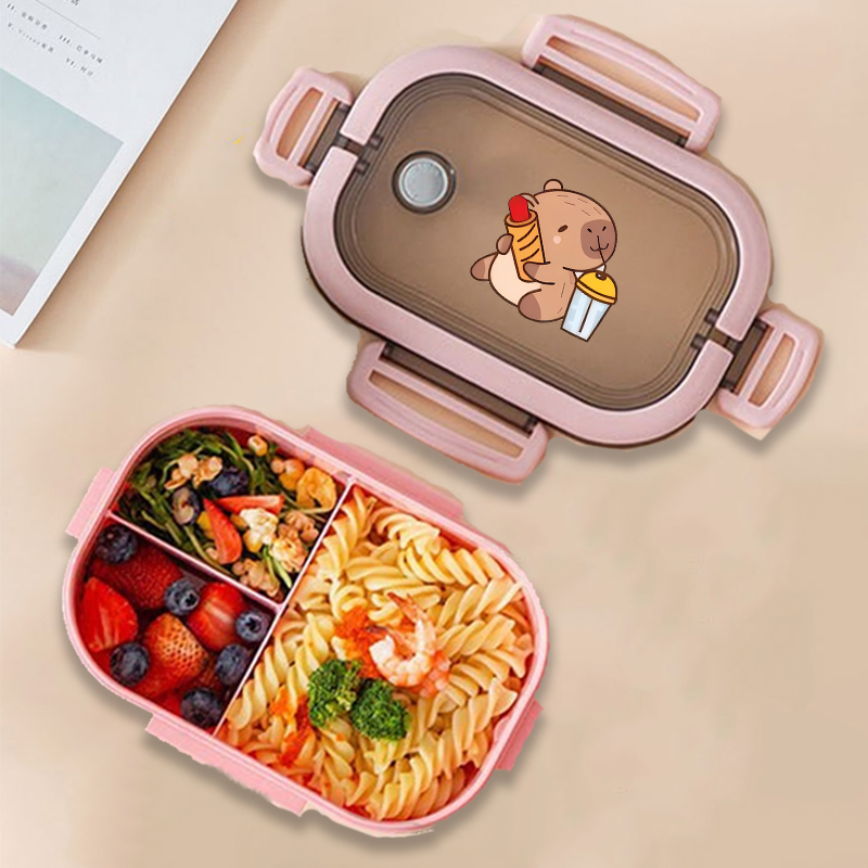Capybara 도시락 상자 애니메이션 동물 인쇄 식품 - Kitchen Appliances Organizer 리뷰 및 가격