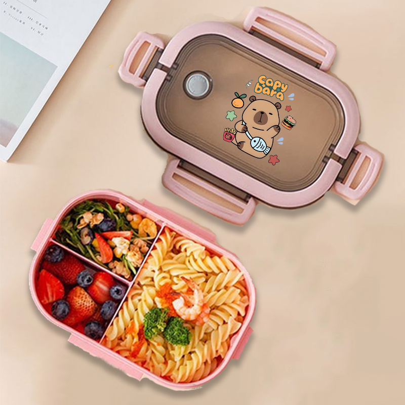 Capybara 도시락 상자 애니메이션 동물 인쇄 식품 - Kitchen Appliances Organizer 리뷰 및 가격