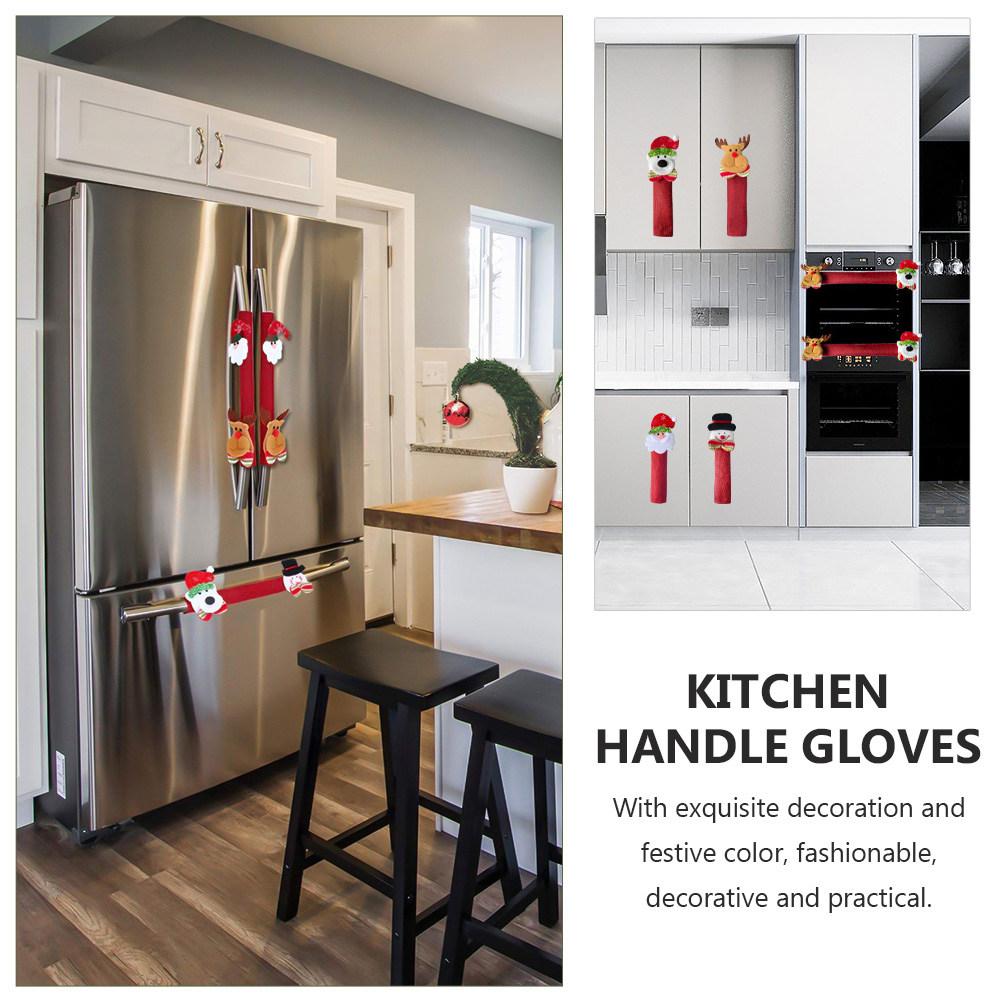 크리스마스 분위기를 더하는 8개 세트의 냉장고 손잡이  - Kitchen Appliances For.Xmas 리뷰 및 가격