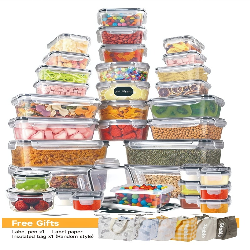 48개 BPA 프리 식품 보관 세트 – 주방, 식료품  - Kitchen Appliances Organizer 리뷰 및 가격