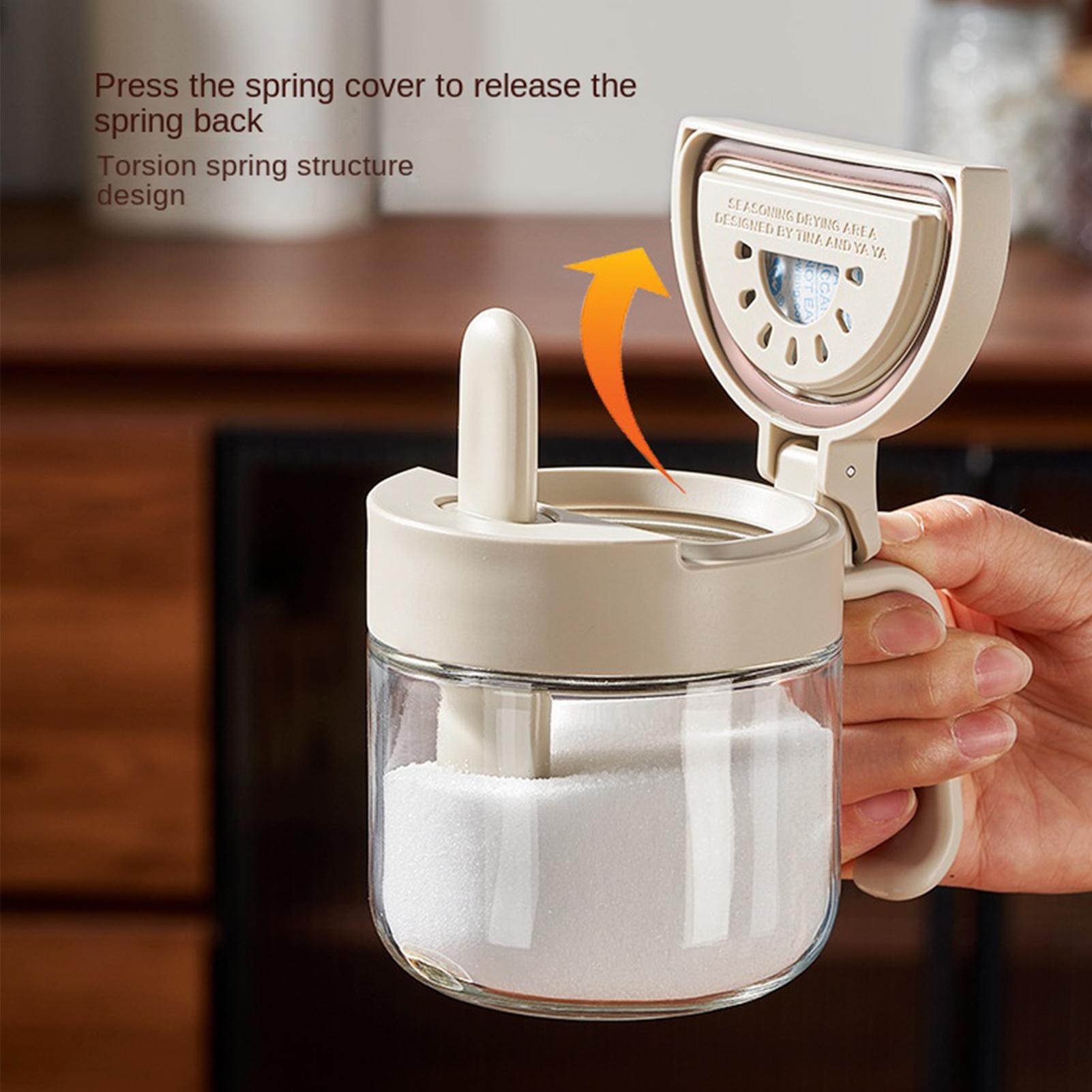 조미료 용기 누출 방지 소금 보관함(숟가락 포함) 주방 - Kitchen Appliances Organizer 리뷰 및 가격